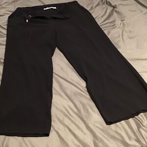Sag Harbor Stretch Wide Leg Black Dress Pants 16W